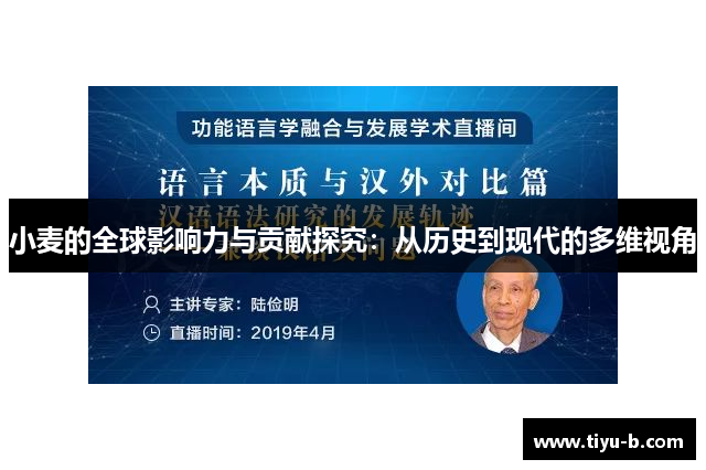 小麦的全球影响力与贡献探究：从历史到现代的多维视角